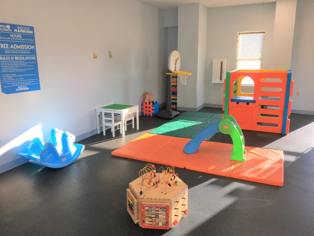 Indoor playground for children at the Quincy Park District