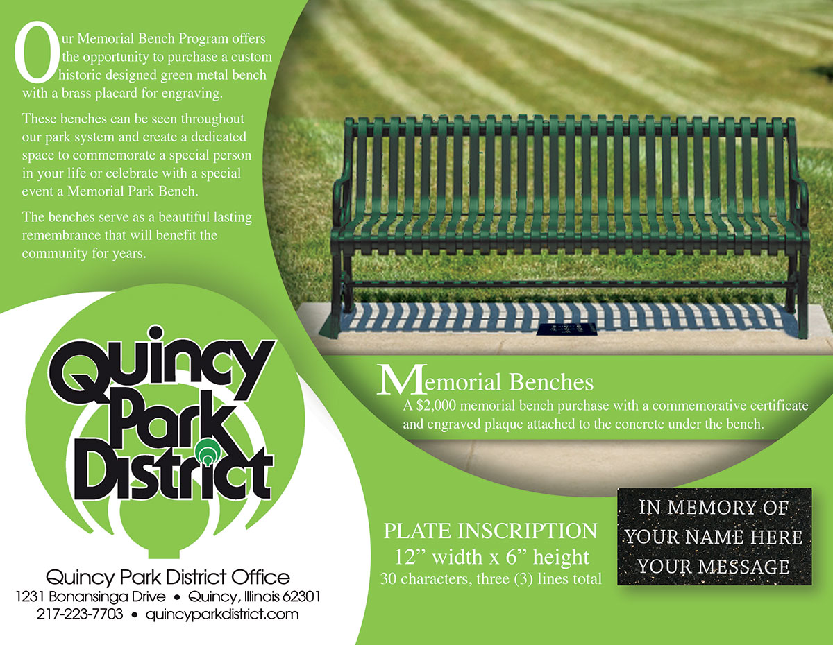 Memorial Park Bench
